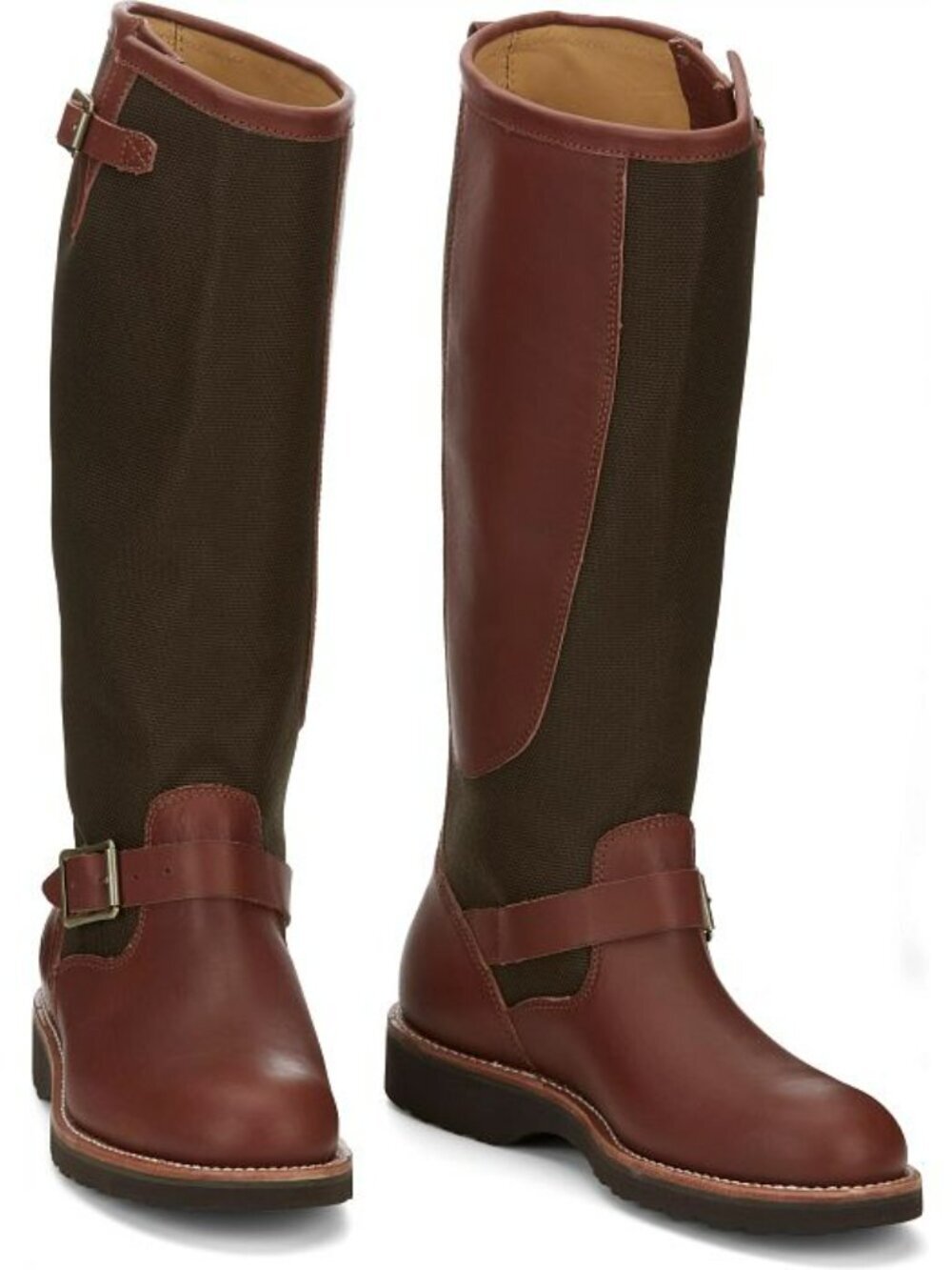 Chippewa Descaro 17" Plain Snake Boot - Color: Russet Espresso - Size: Men 9.5